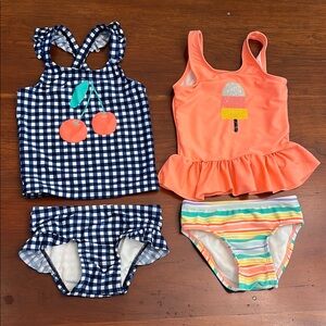 Set of Cat & Jack Two-Piece Swim Suits